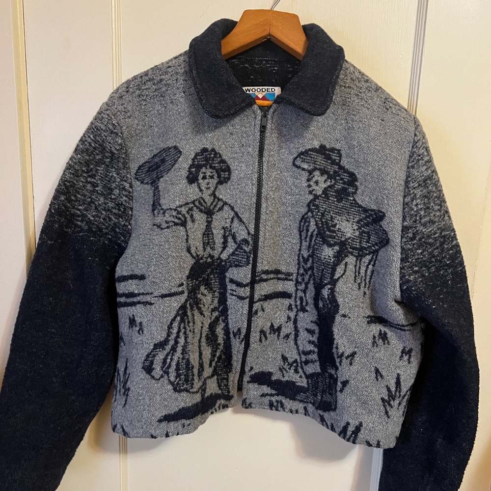 Vintage Wooded River Jacket Women’s Size Large